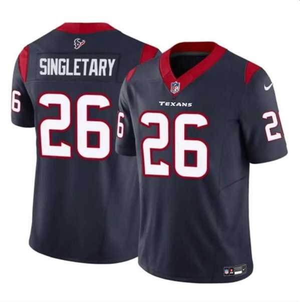 Men & Women & Youth Houston Texans #26 Devin Singletary Navy 2023 F.U.S.E. Vapor Untouchable Limited Jersey->houston texans->NFL Jersey